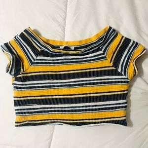 Zara Quilted Stretch Crop Top